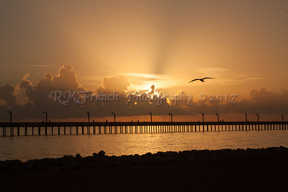 Aug 9, 2014 - Pier at Sunrise - La Porte, TX